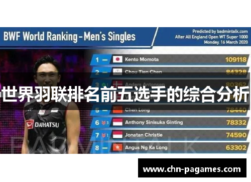 世界羽联排名前五选手的综合分析
